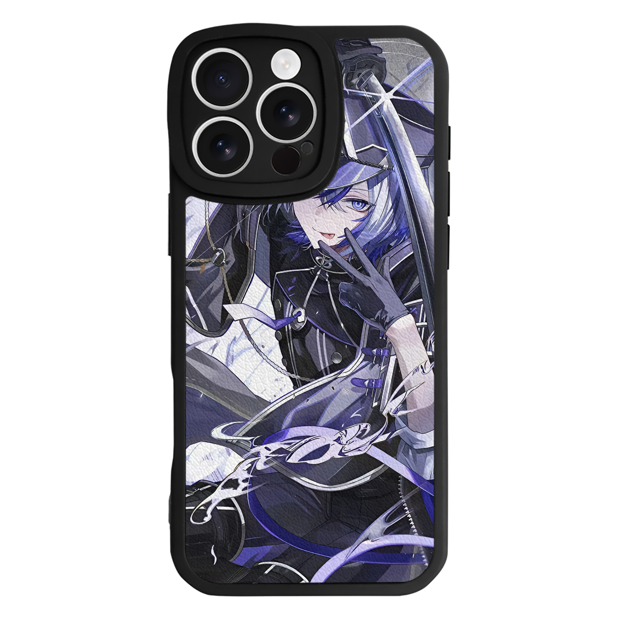 （画像用） 刀剣乱舞 Touken Ranbu 【iPhone 16シリーズ対応】シリコンスマホケース（レザー調） 材質：シリコン
